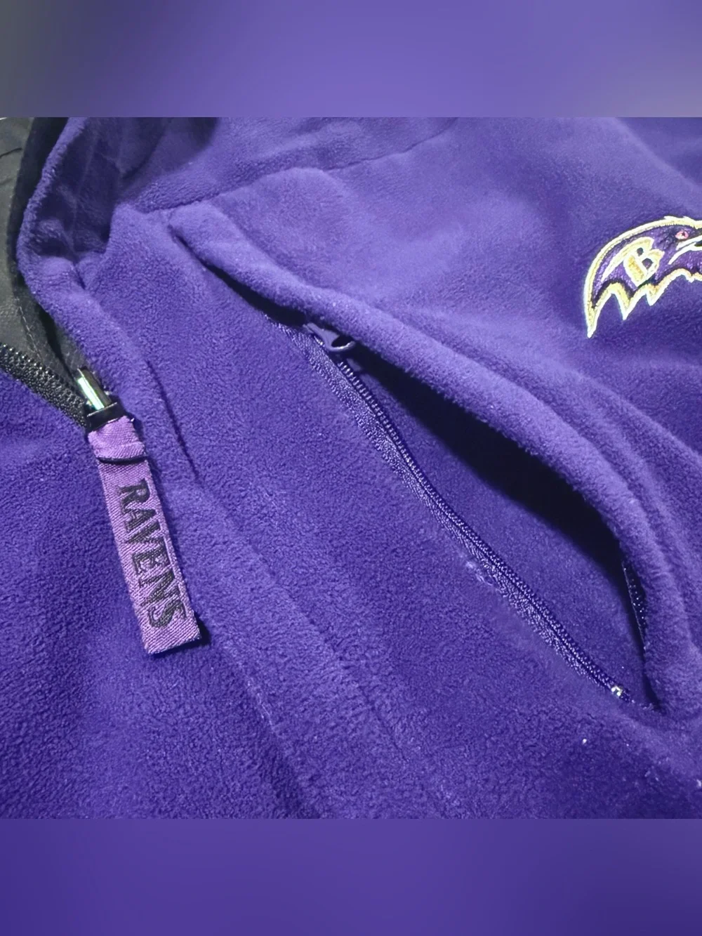 NFL 2007 Baltimore Ravens Reversible Fleece Jacket